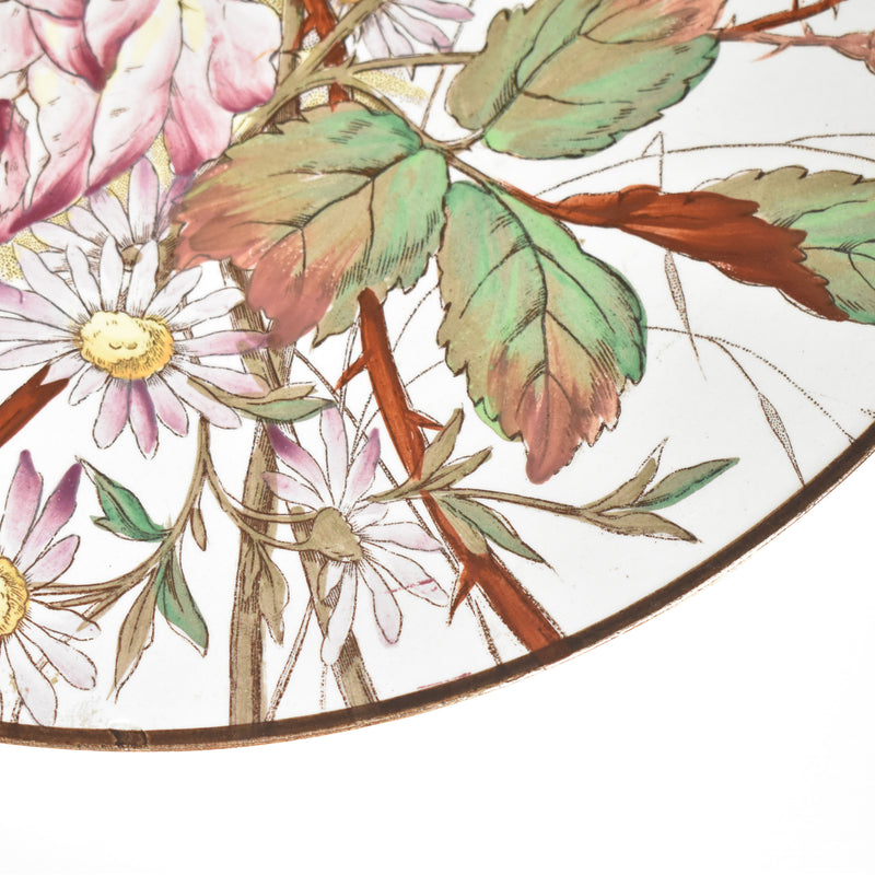 Antique large plate Longchamp