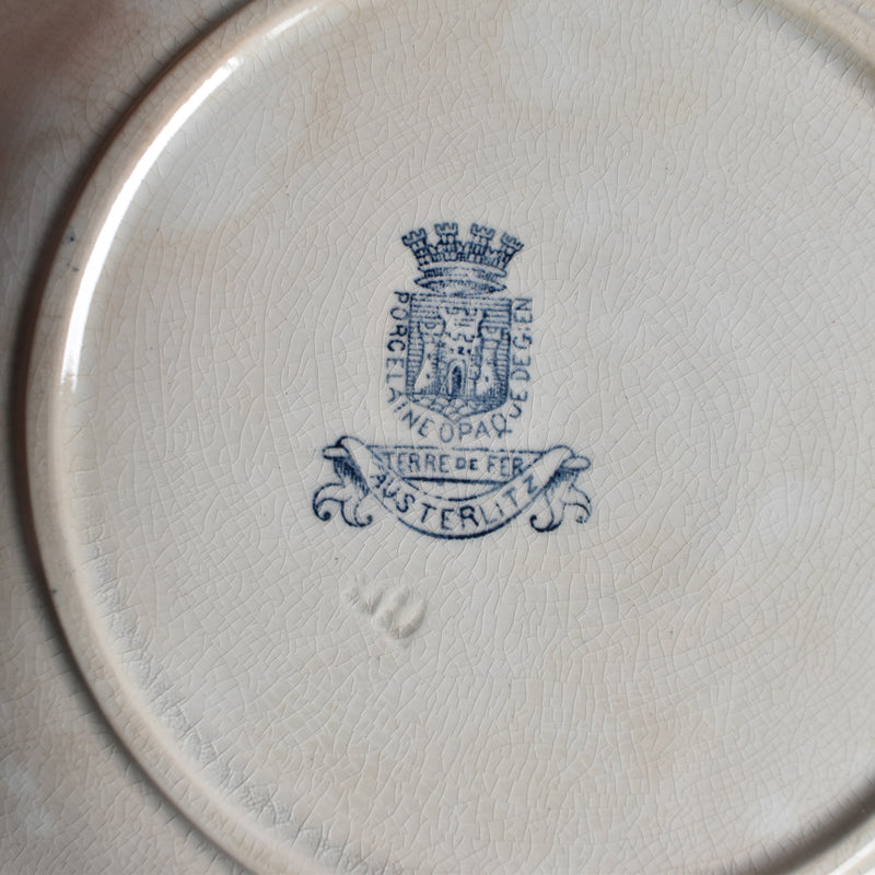 Antique Plate Gien Austerlitz B