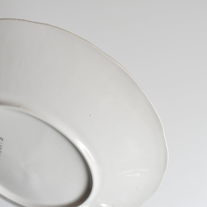 Vintage Dessert Plate Salins Barbotine Fraises A