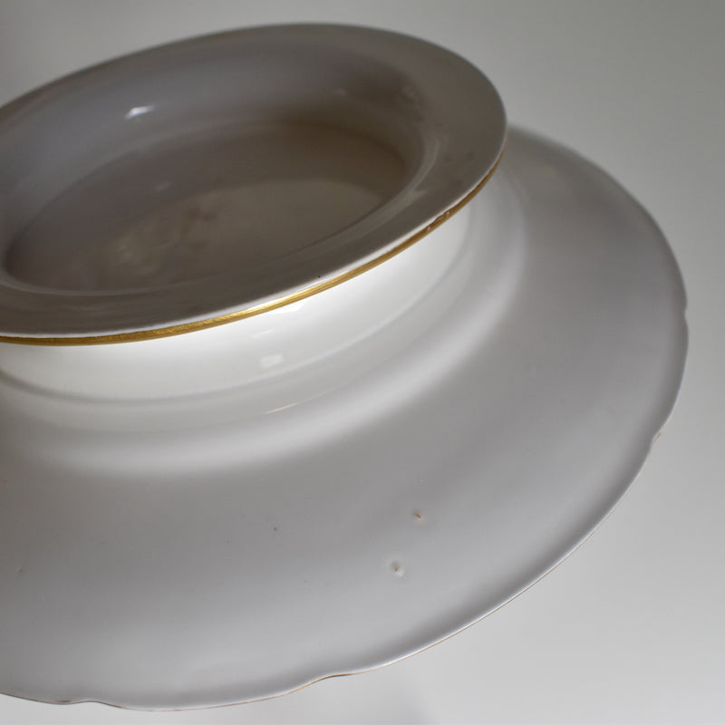 Antique Footed Plate Minton Pattern A