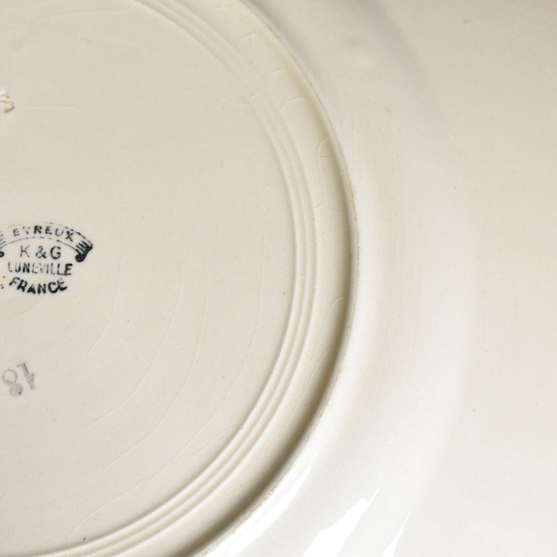 アンティーク大皿 K&Gリュネヴィル Evreux