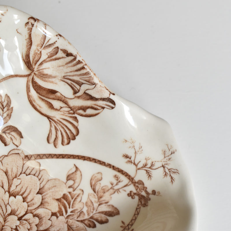 Vintage Shell Dish Crown Devon E