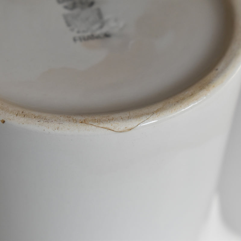Vintage Pitcher Digoin & Sarreguemines Blanc
