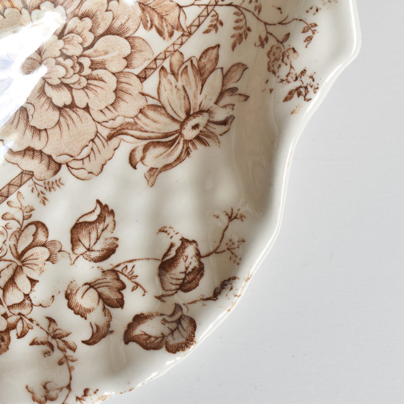 Vintage Shell Dish Crown Devon E