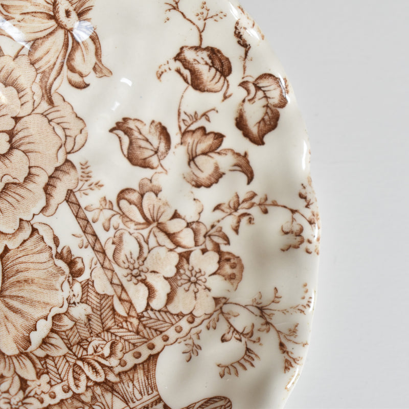 Vintage Shell Dish Crown Devon E