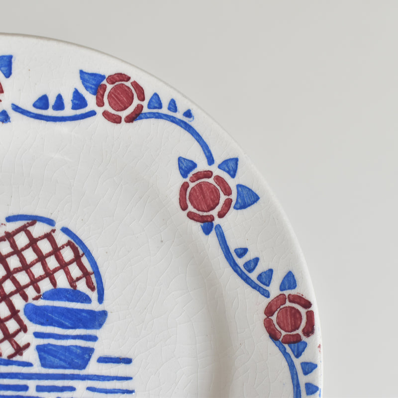 Vintage Playtime HBCM Creil-Montereau Le petit Chaperon Rouge (Little Red Riding Hood) Plate D