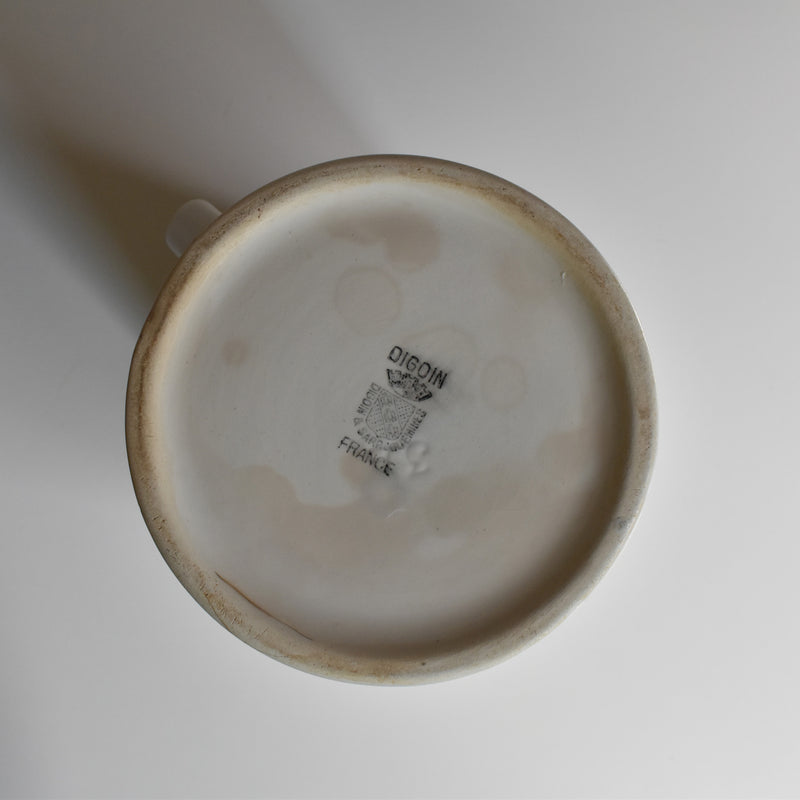 Vintage Pitcher Digoin & Sarreguemines Blanc