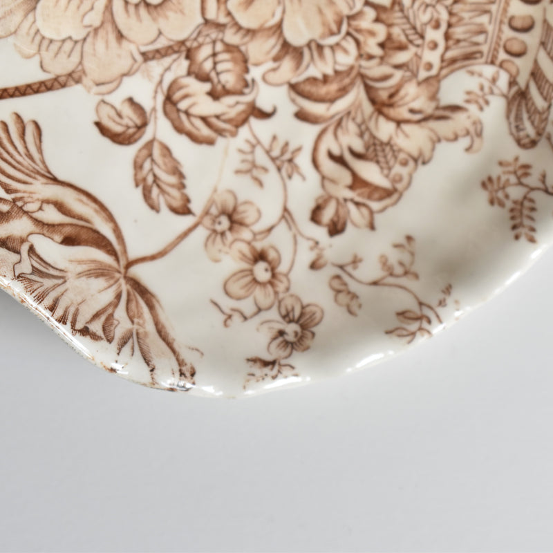 Vintage Shell Dish Crown Devon E