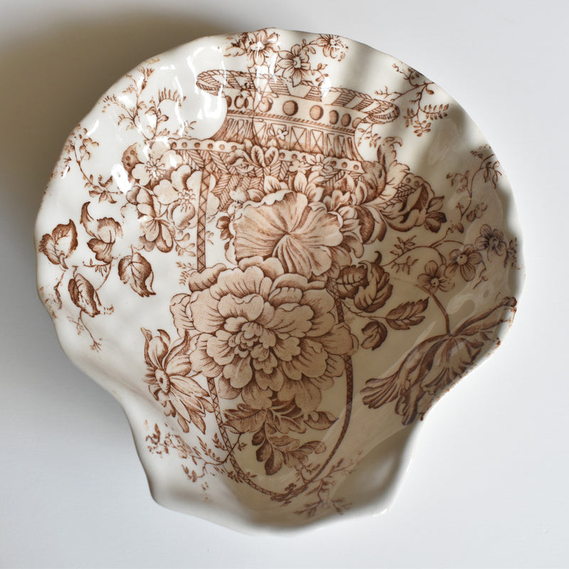 Vintage Shell Dish Crown Devon E
