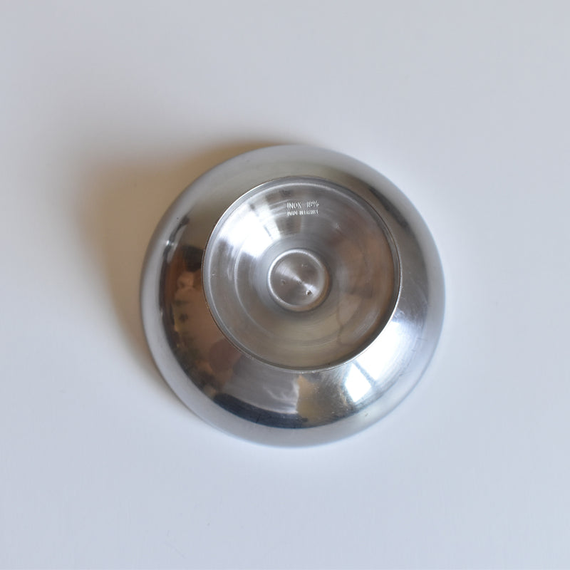 Vintage Stainless Steel Ice Cream Cups - Round