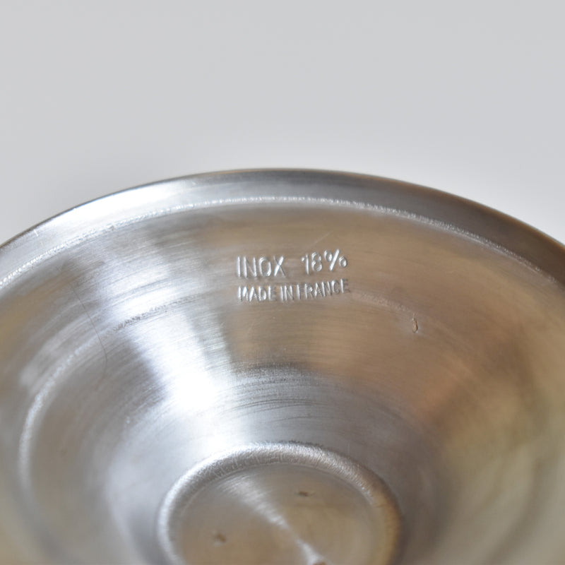 Vintage Stainless Steel Ice Cream Cups - Round