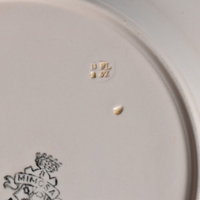 Antique Platter, Longwy Mimosa