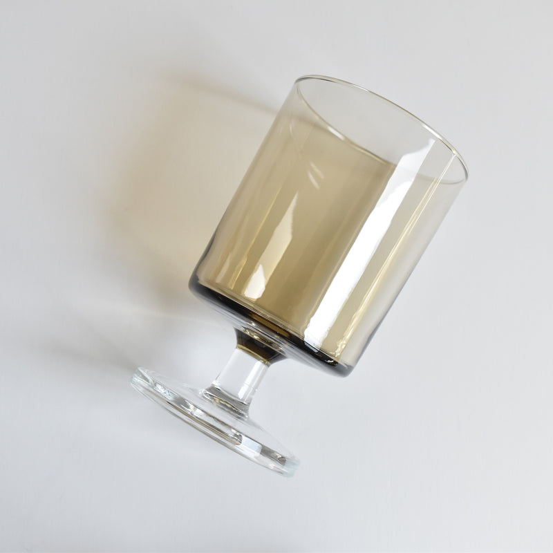 ヴィンテージウオーターグラス Arcoroc fume