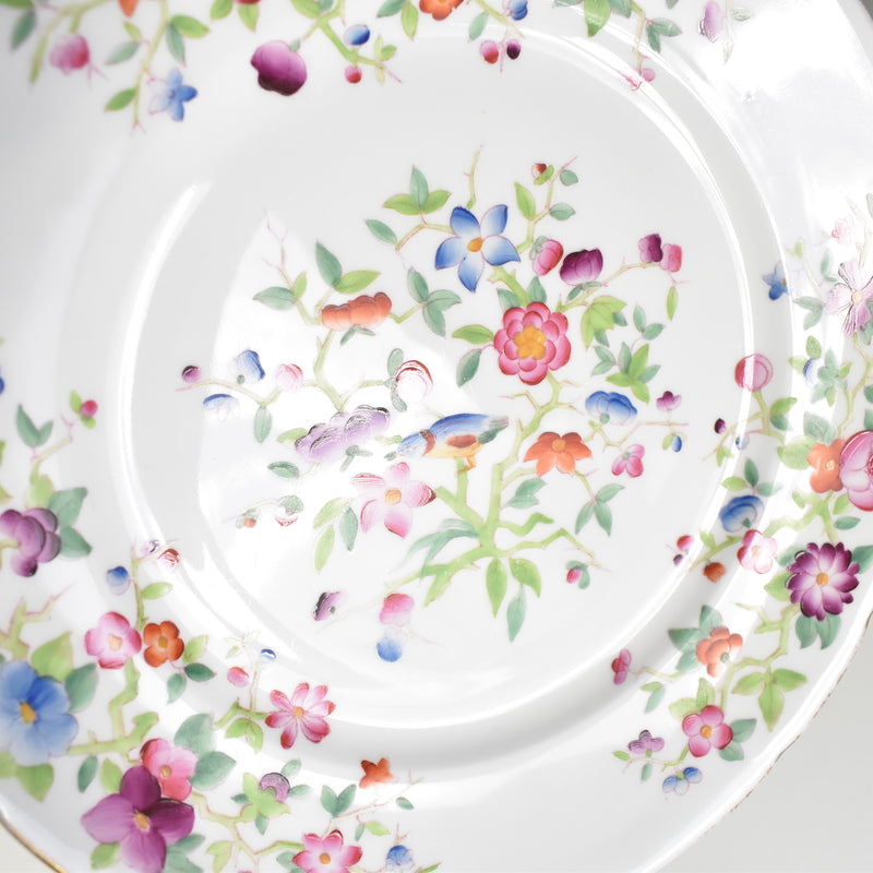 Antique Pedestal Plate with Minton Pattern B