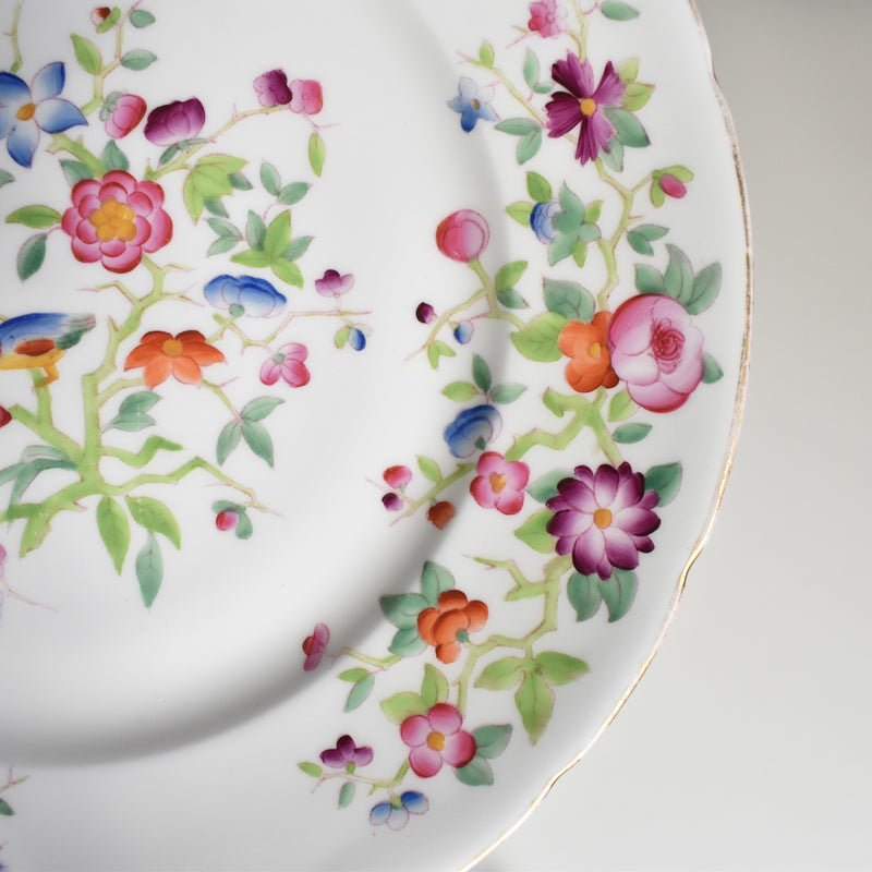 Antique Pedestal Plate with Minton Pattern B