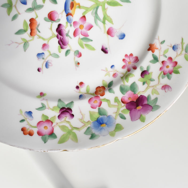 Antique Pedestal Plate with Minton Pattern B