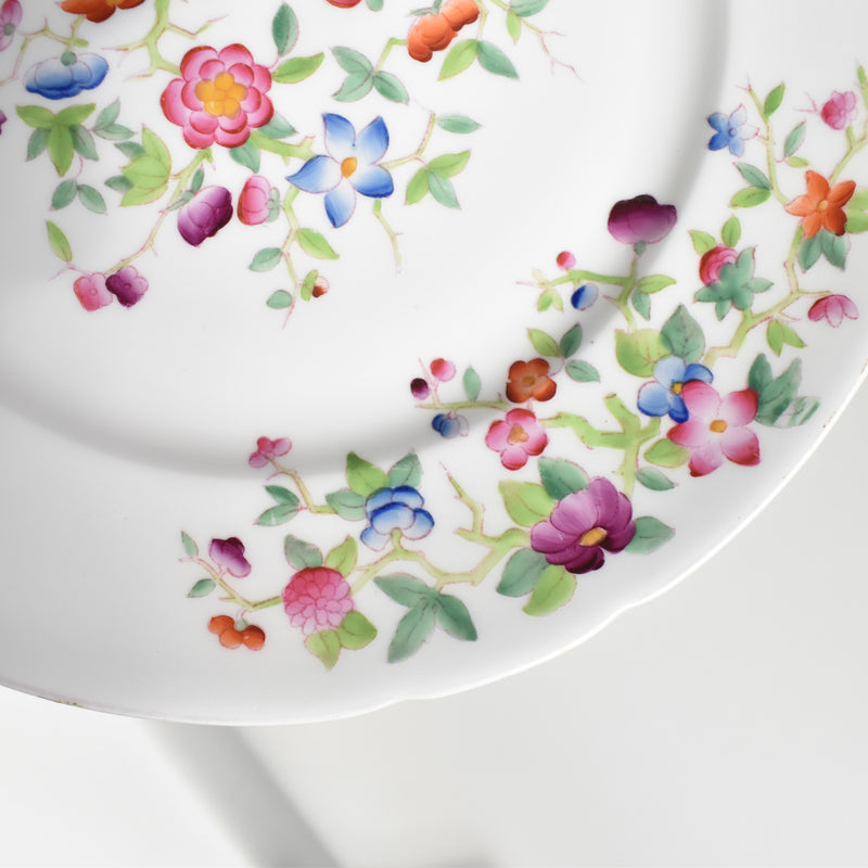 Antique Pedestal Plate with Minton Pattern B