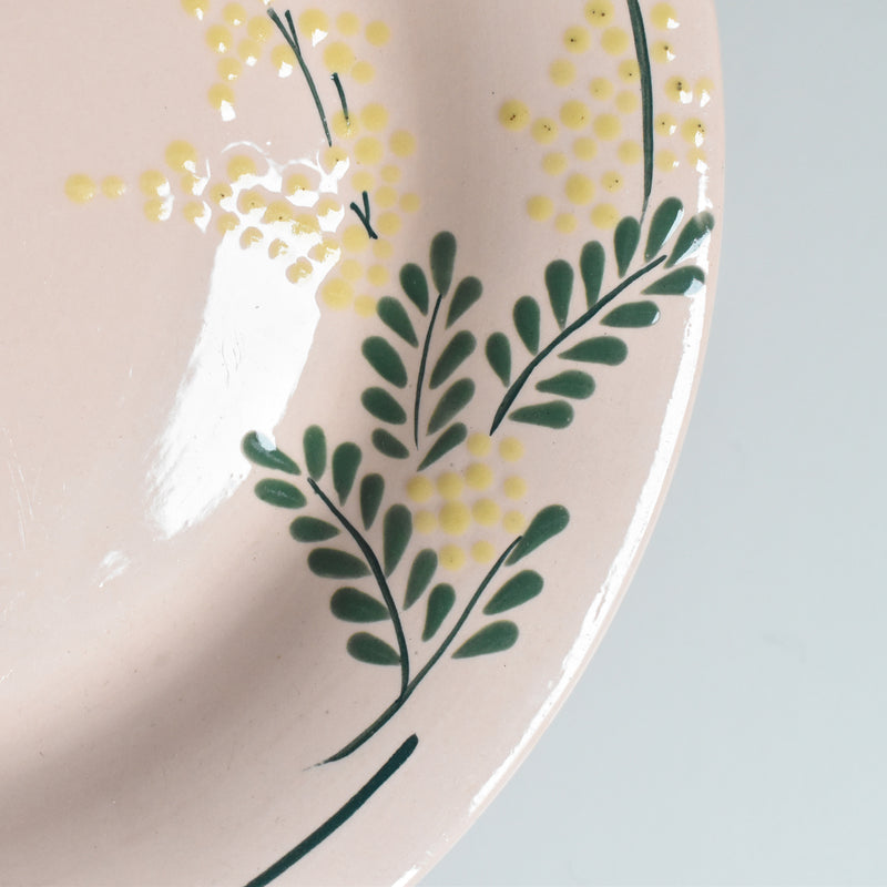 Antique Platter, Longwy Mimosa