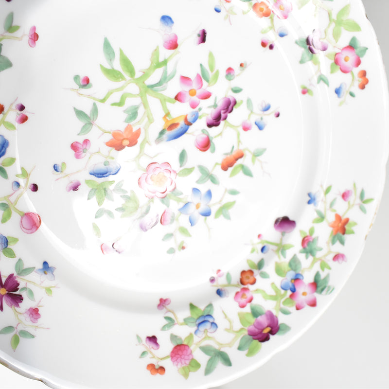 Antique Pedestal Plate with Minton Pattern B
