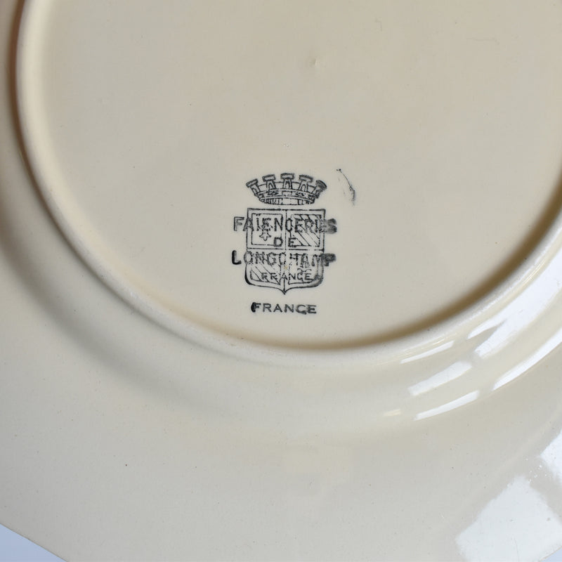 Vintage Longchamp Plate - Floral Rim A