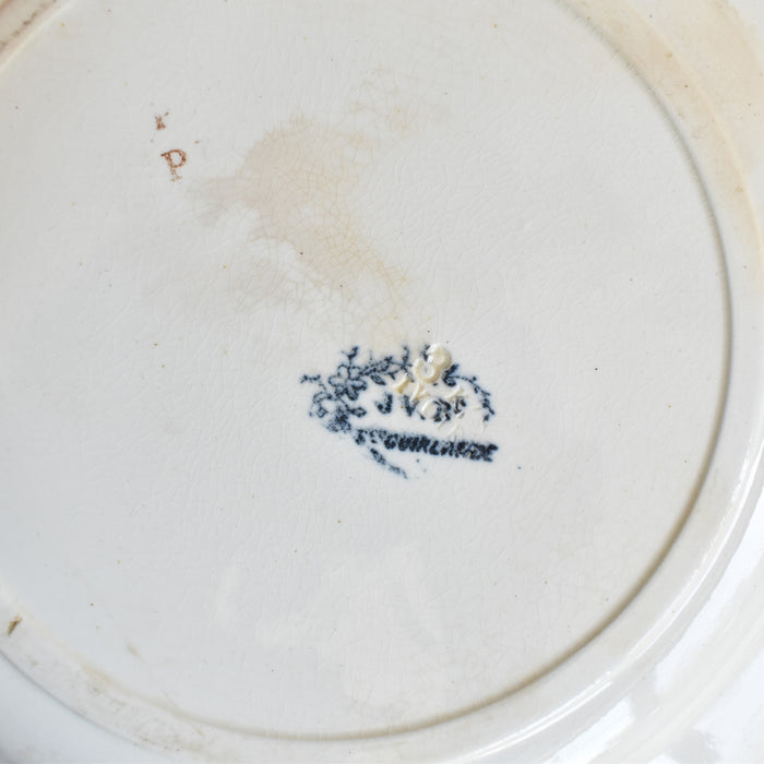 アンティークプレート Jules Vieillardボルドー Guirlande A