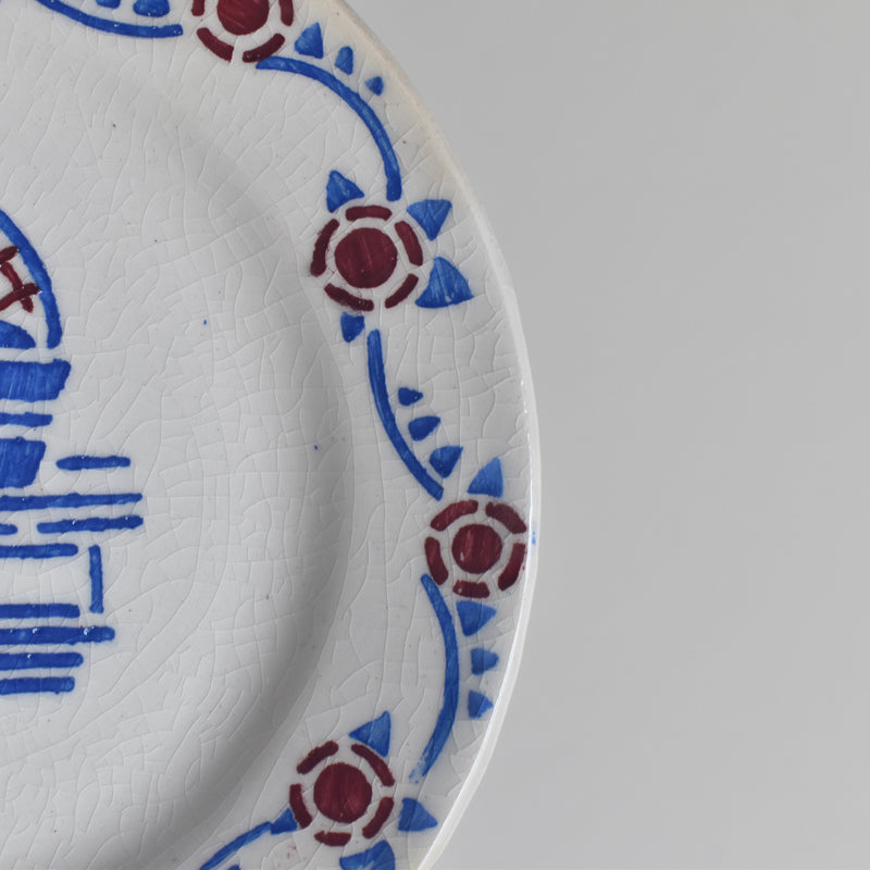 Vintage Dinnerware HBCM Creil-Montereau "Le petit Chaperon Rouge" (Little Red Riding Hood) Plate F