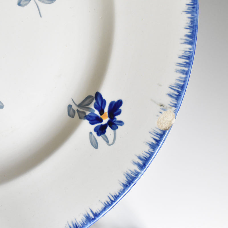 Vintage Large Plate Sarreguemines Fleurs d'Alsace