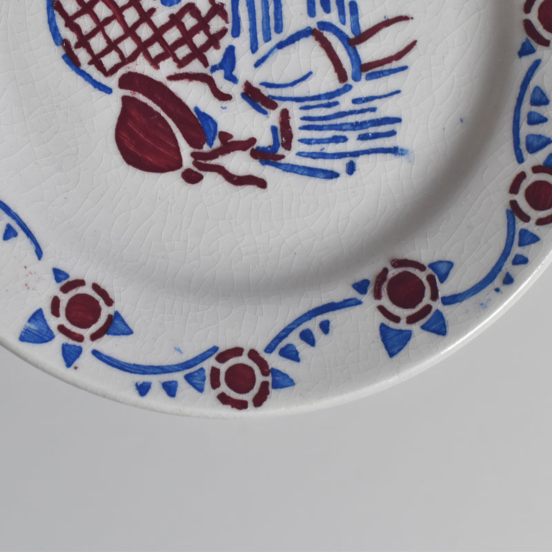 Vintage Dinnerware HBCM Creil-Montereau "Le petit Chaperon Rouge" (Little Red Riding Hood) Plate F