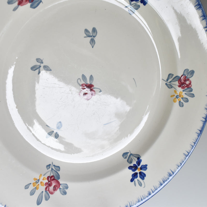 Vintage Large Plate Sarreguemines Fleurs d'Alsace