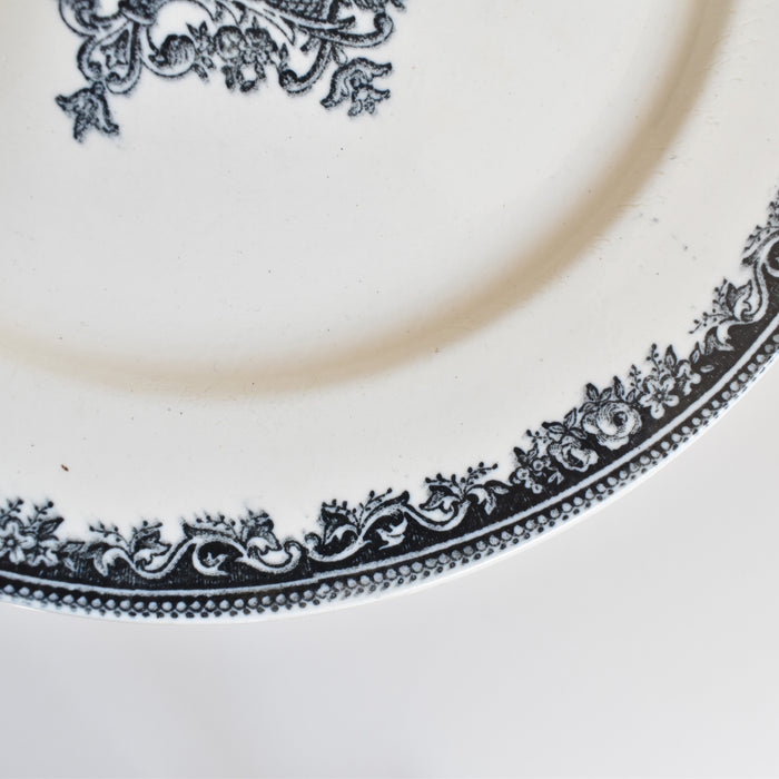 アンティークプレート Jules Vieillardボルドー Guirlande A