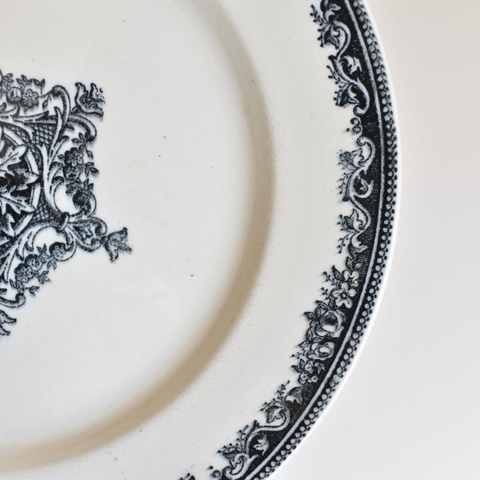 アンティークプレート Jules Vieillardボルドー Guirlande A