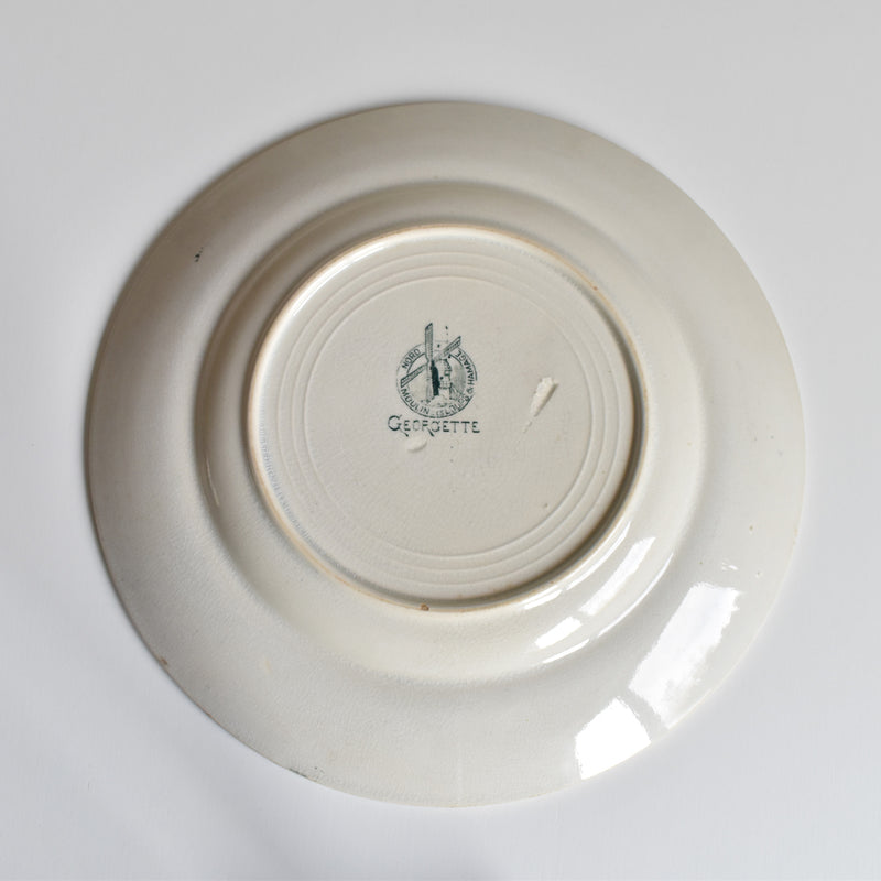 Vintage Plate Moulin des Loups Georgette