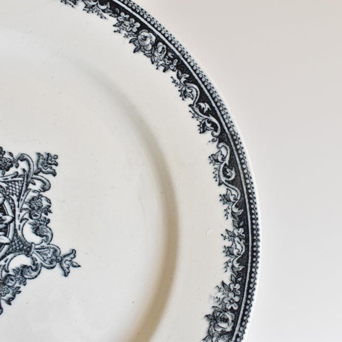 アンティークプレート Jules Vieillardボルドー Guirlande A