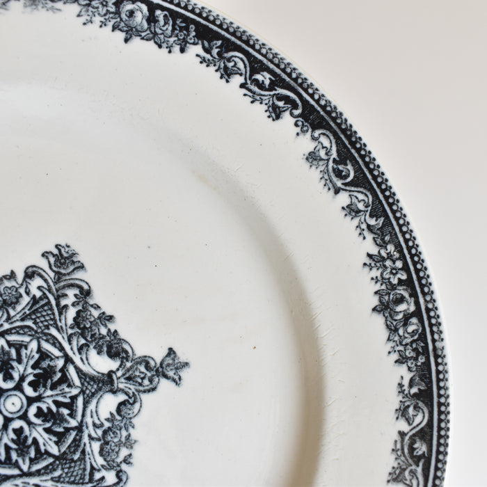 アンティークプレート Jules Vieillardボルドー Guirlande A