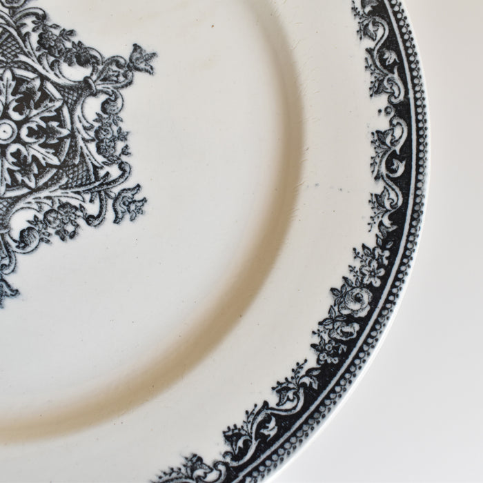 アンティークプレート Jules Vieillardボルドー Guirlande A