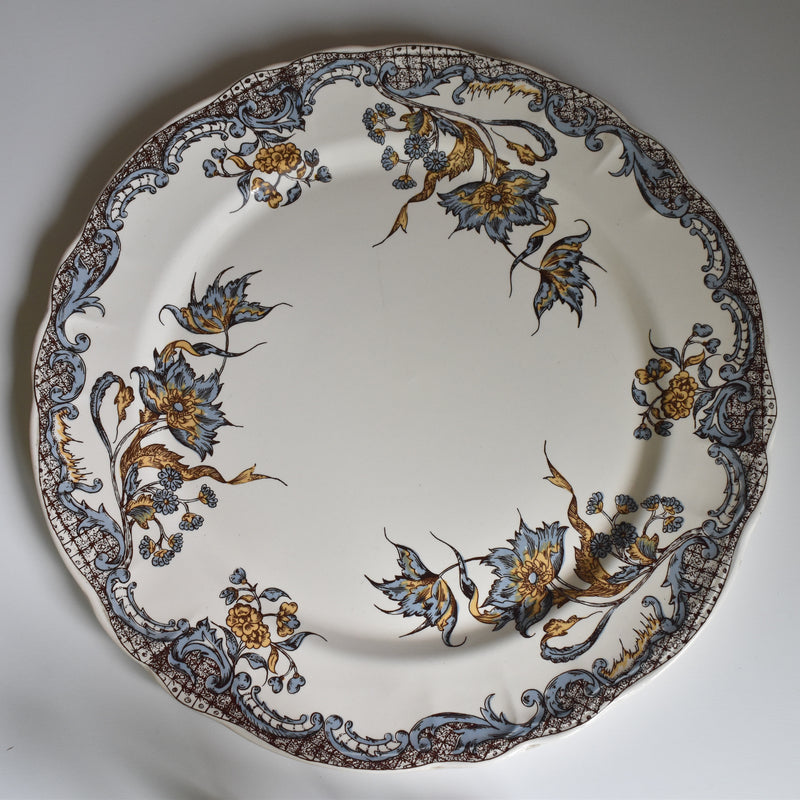 Vintage large plate Vieux salins Chevreuse