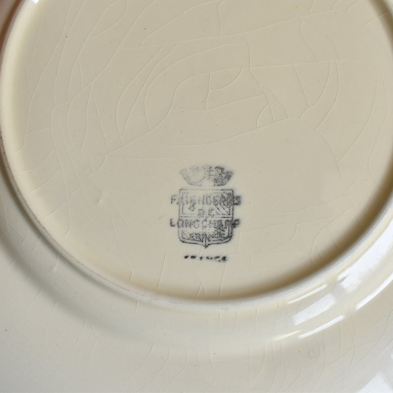 Vintage Plate Longchamp, Scalloped Rim B
