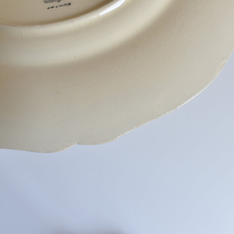 Vintage Plate Longchamp, Scalloped Rim B