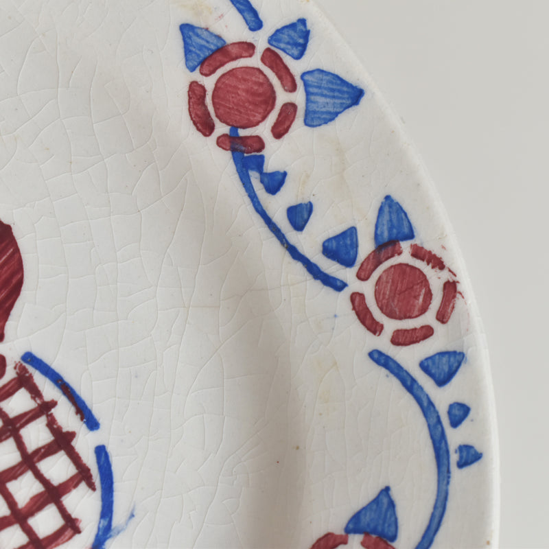 Vintage Play Food HBCM Creil-Montereau Le Petit Chaperon Rouge (Little Red Riding Hood) Plate G