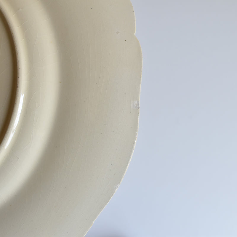 Vintage Plate Longchamp, Scalloped Rim B