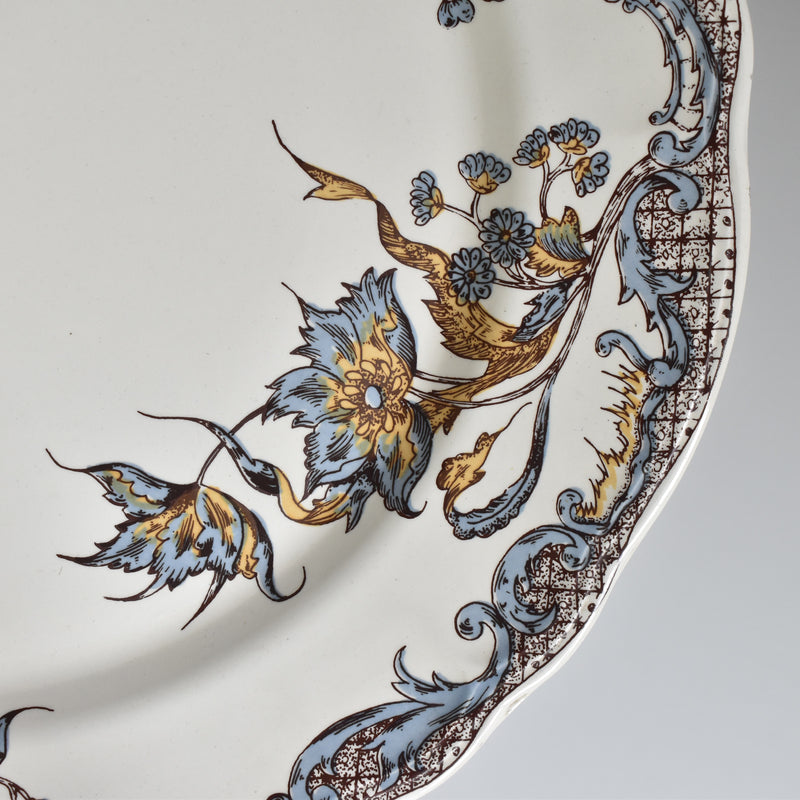 Vintage large plate Vieux salins Chevreuse