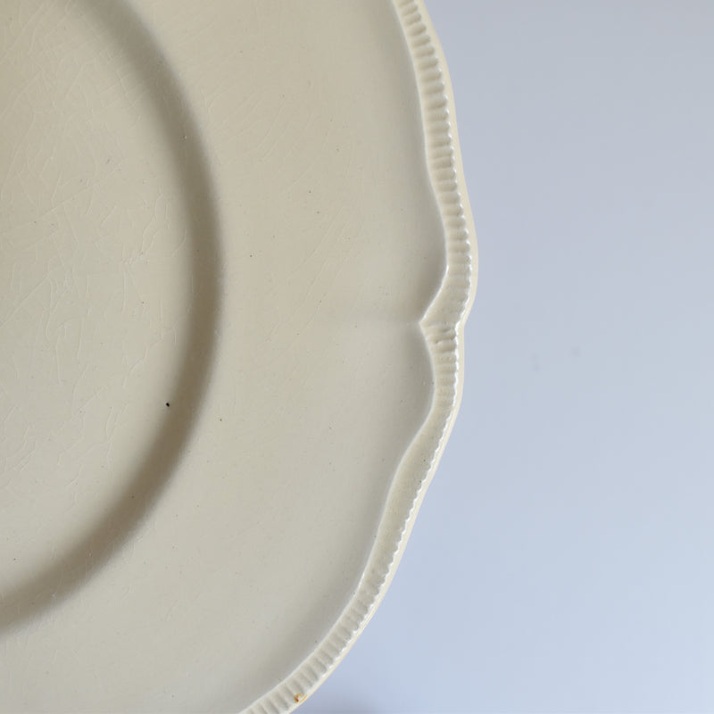 Vintage Plate Longchamp, Scalloped Rim B