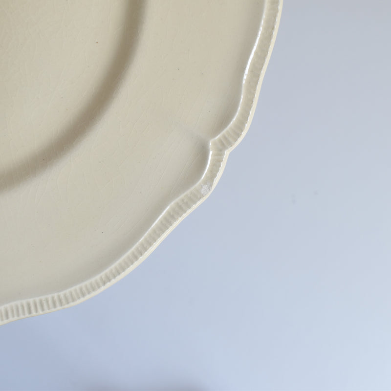 Vintage Plate Longchamp, Scalloped Rim B