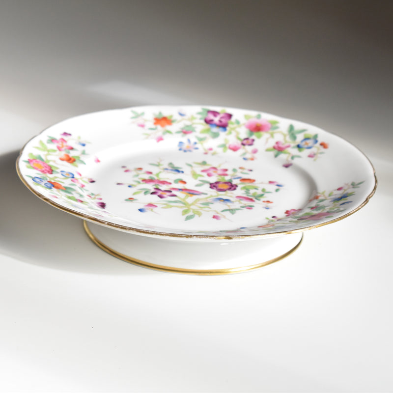 Antique Footed Plate Minton Pattern A