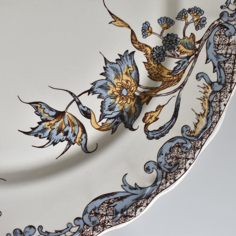 Vintage large plate Vieux salins Chevreuse