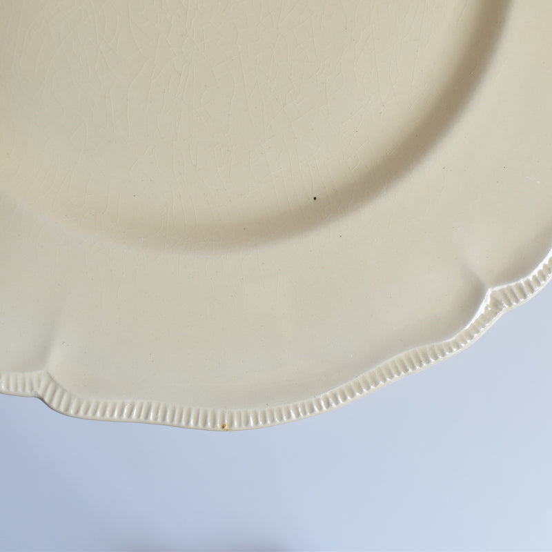 Vintage Plate Longchamp, Scalloped Rim B