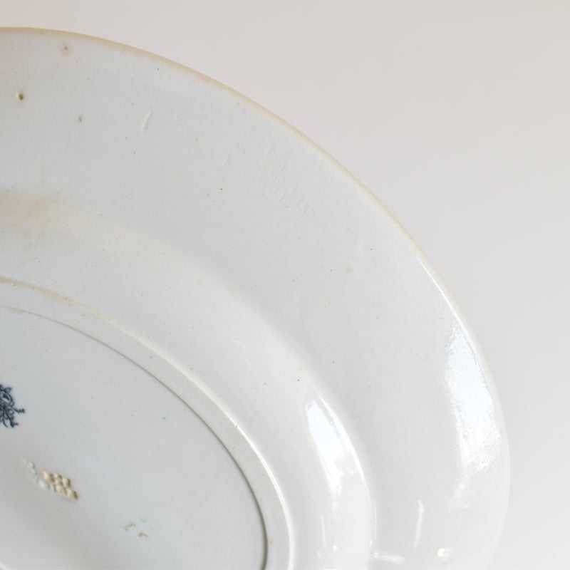 Antique Plate Jules Vieillard Bordeaux Guirlande B