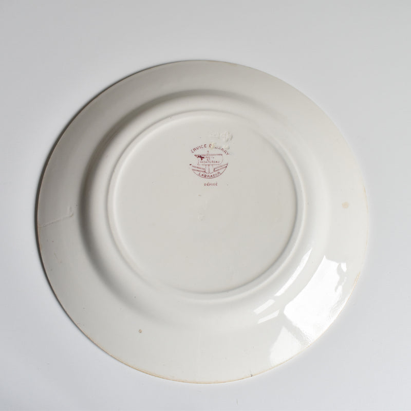 Antique Plate Creil et Montereau Dubarry A