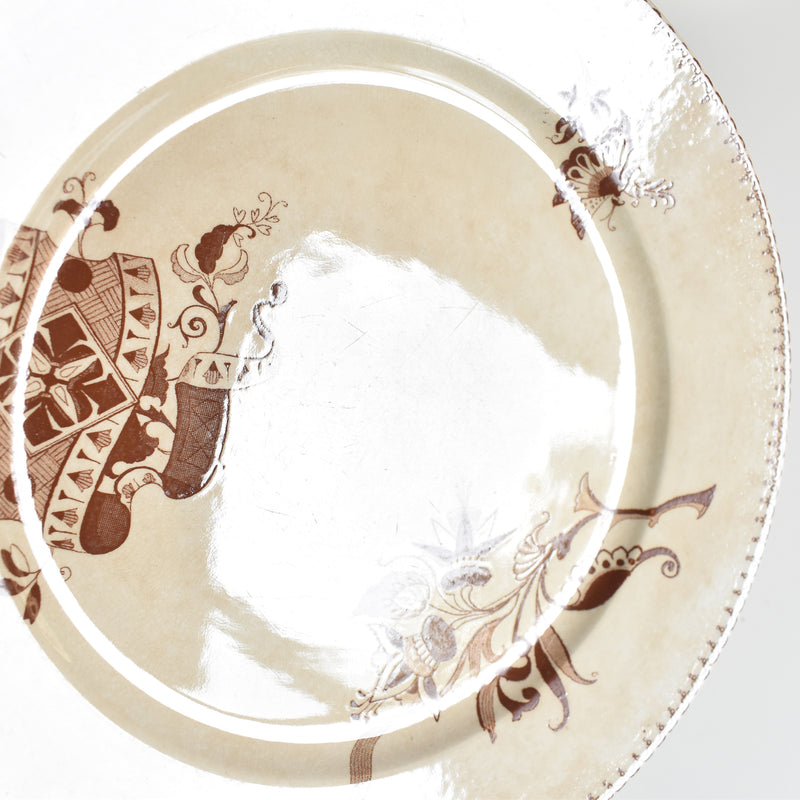 Antique Plate Sarreguemines Opaque de Sarreguemines E