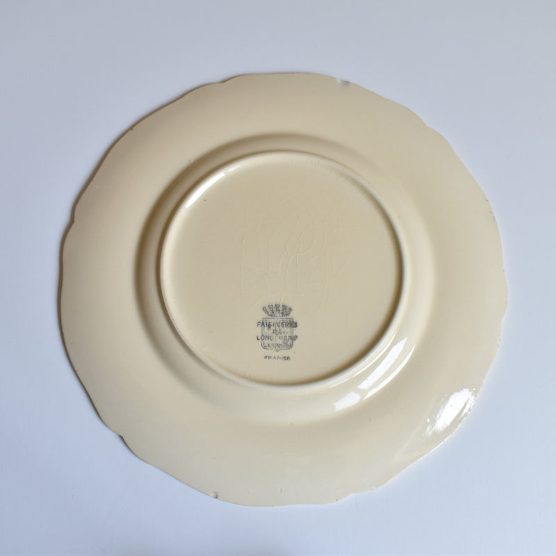 Vintage Plate Longchamp, Scalloped Rim C